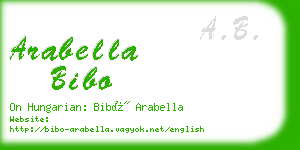 arabella bibo business card